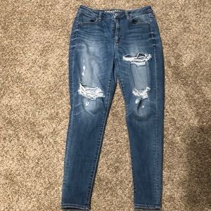 Distressed American Eagle jeans